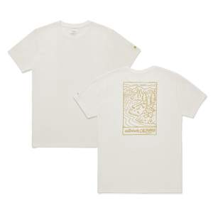 Unisex Organic Cotton Graphic Tee - Natural White/Stony Beige - CA