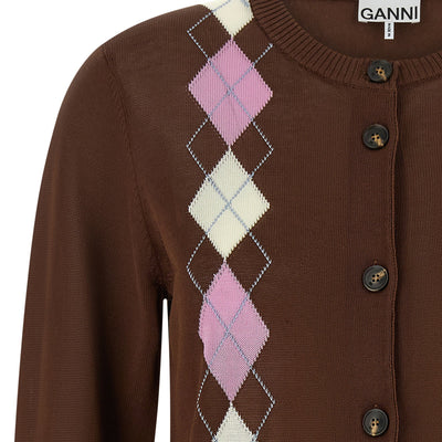 Ganni Argyle Cardigan