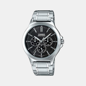 Enticer Men Quartz Black Dial Analog Stainless Steel Watch A1173