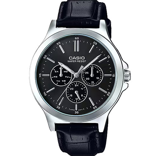 Casio Enticer MTP-V300 series Black Dial Men 41.5mm A1176 MTP-V300L-1A