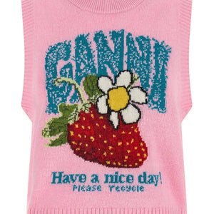 Ganni Strawberry Vest
