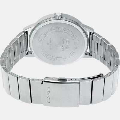 Enticer Men Quartz Blue Dial Analog Stainless Steel Watch A1199