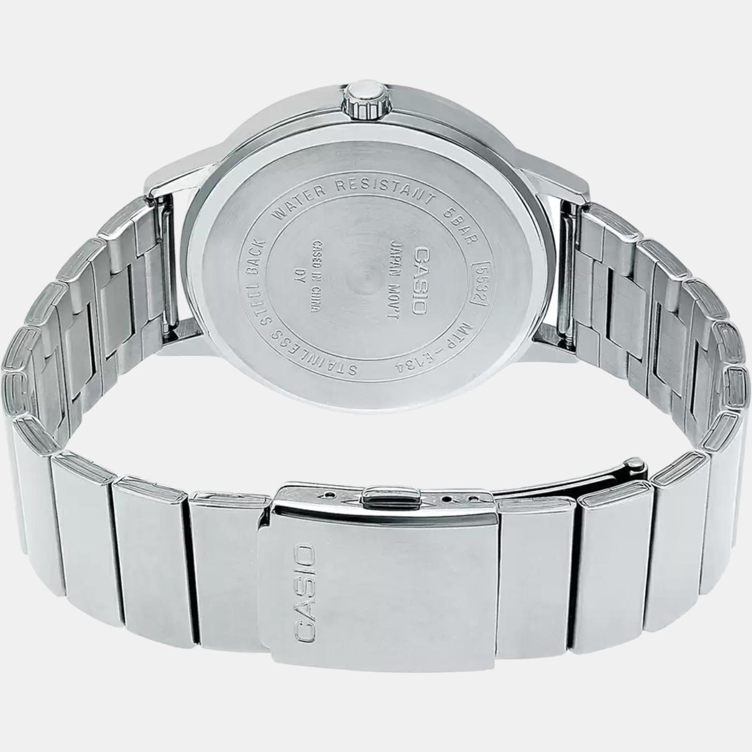 Enticer Men Quartz Blue Dial Analog Stainless Steel Watch A1199
