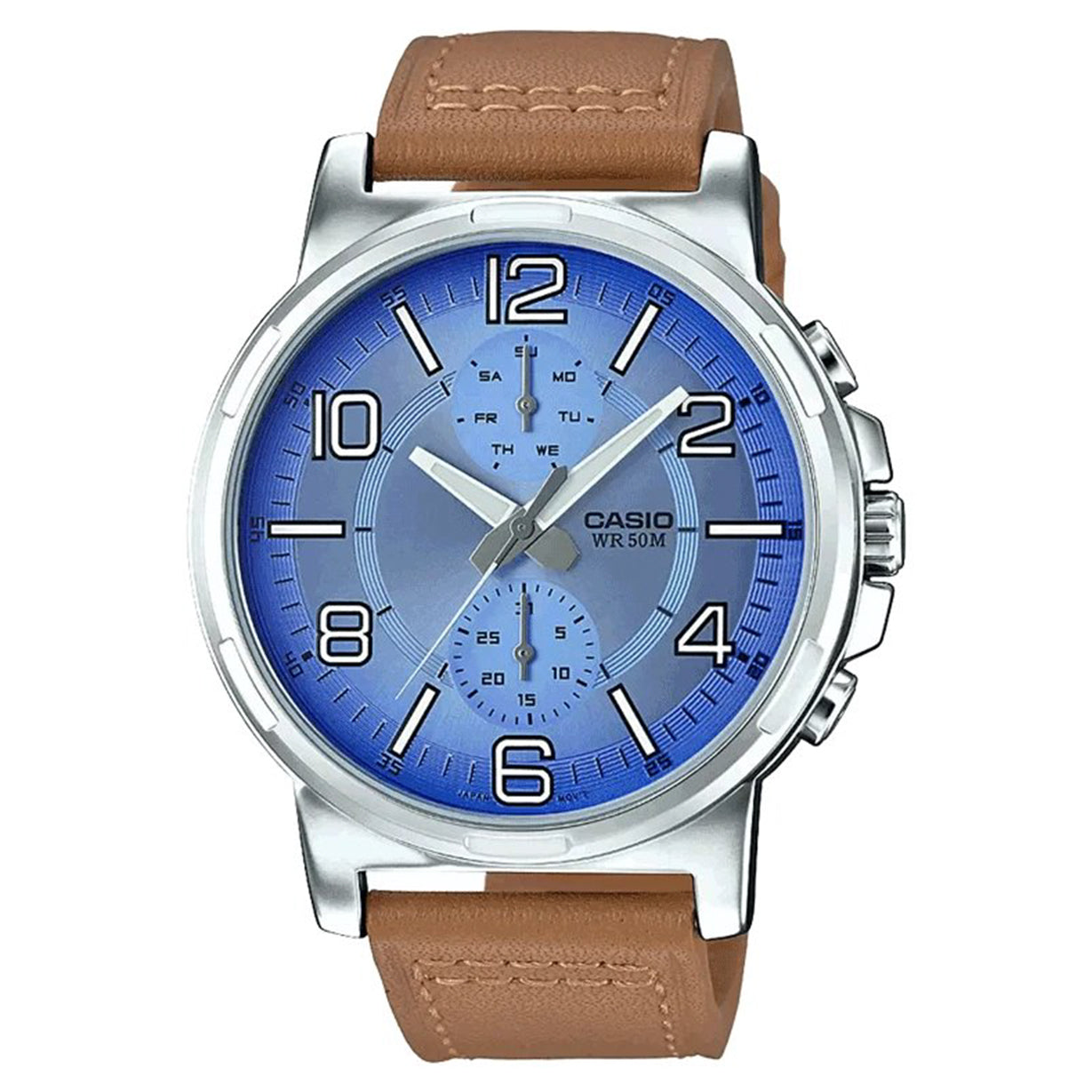Casio Enticer Blue Dial Men 47mm