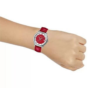 Casio Enticer Red Dial Women 34mm