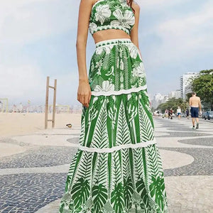 Athens Summer Bikini Set with Skirt - Resortwear