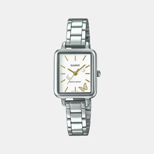 Enticer Women Quartz White Dial Analog Stainless Steel Watch A134