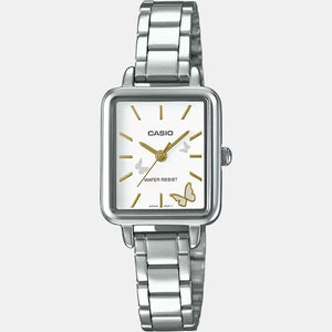 Enticer Women Quartz White Dial Analog Stainless Steel Watch A134