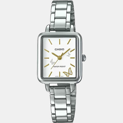 Enticer Women Quartz White Dial Analog Stainless Steel Watch A134