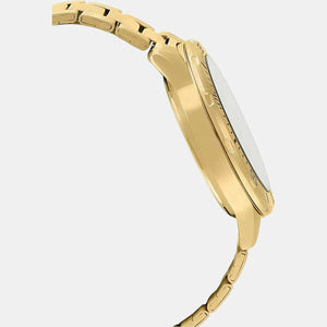 Enticer Men Quartz Gold Dial Analog Stainless Steel Watch A1368