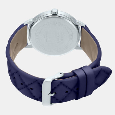 Enticer Women Quartz Silver Dial Analog Leather Watch A1482