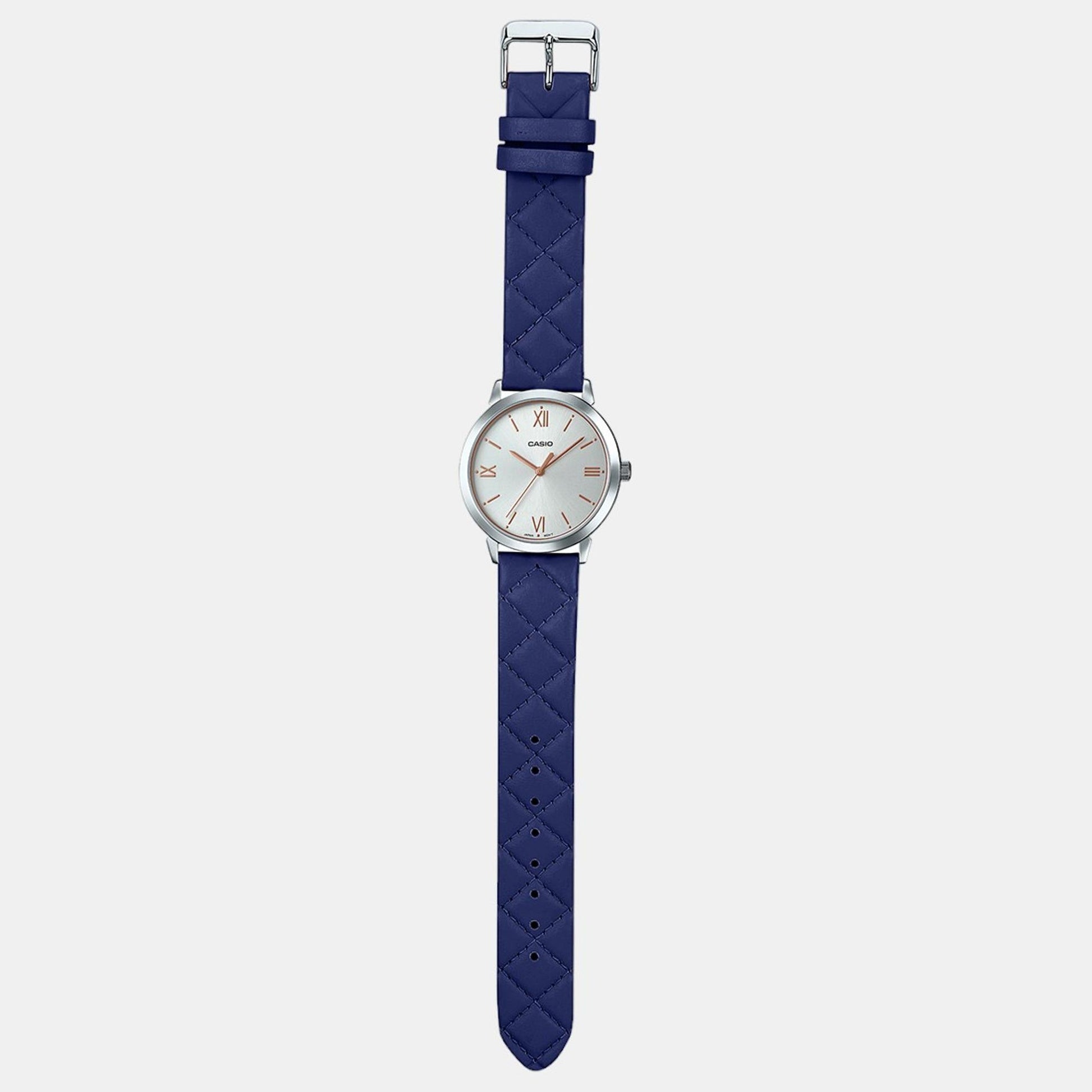 Enticer Women Quartz Silver Dial Analog Leather Watch A1482