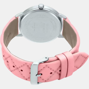 Enticer Women Quartz Silver Dial Analog Leather Watch A1483
