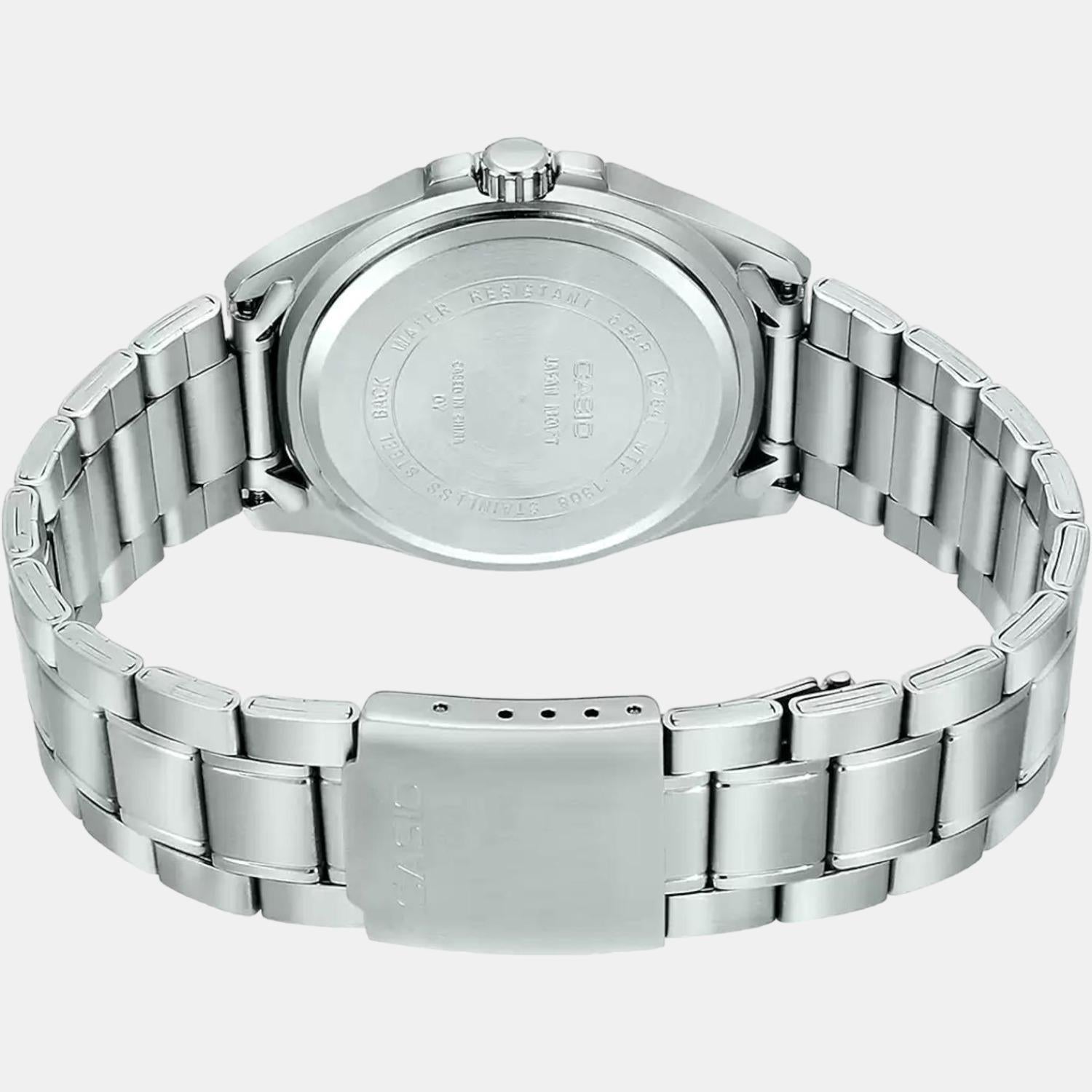 Enticer Men Quartz Blue Dial Analog Stainless Steel Watch A1513