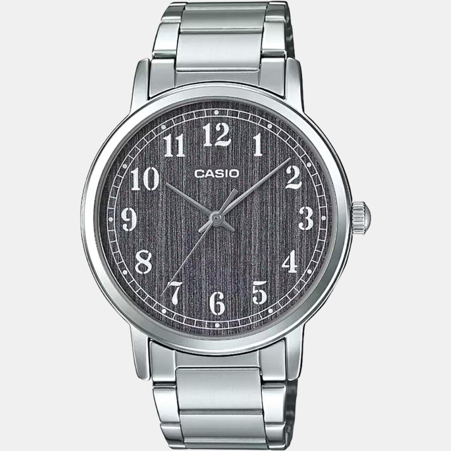Enticer Men Quartz Grey Dial Analog Stainless Steel Watch A1518