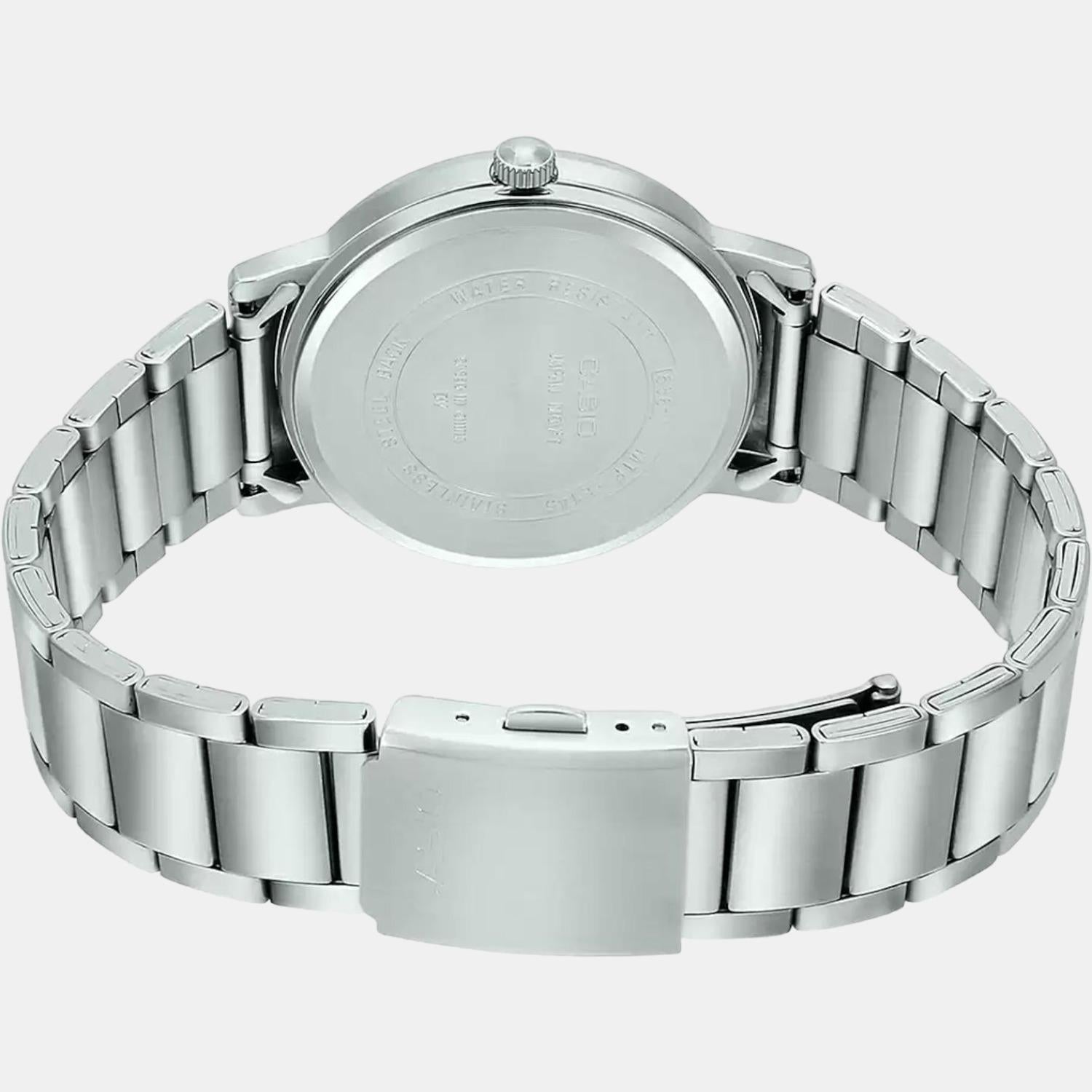 Enticer Men Quartz Grey Dial Analog Stainless Steel Watch A1518