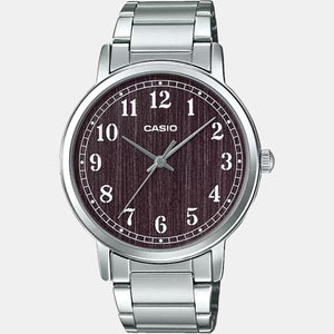 Enticer Men Quartz Brown Dial Analog Stainless Steel Watch A1519