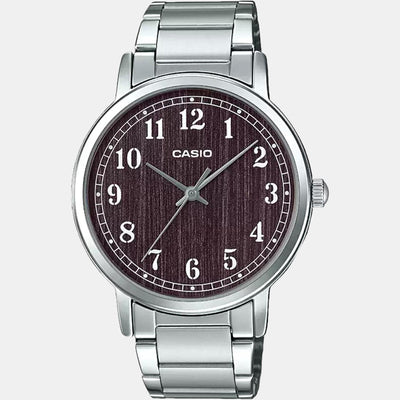 Enticer Men Quartz Brown Dial Analog Stainless Steel Watch A1519