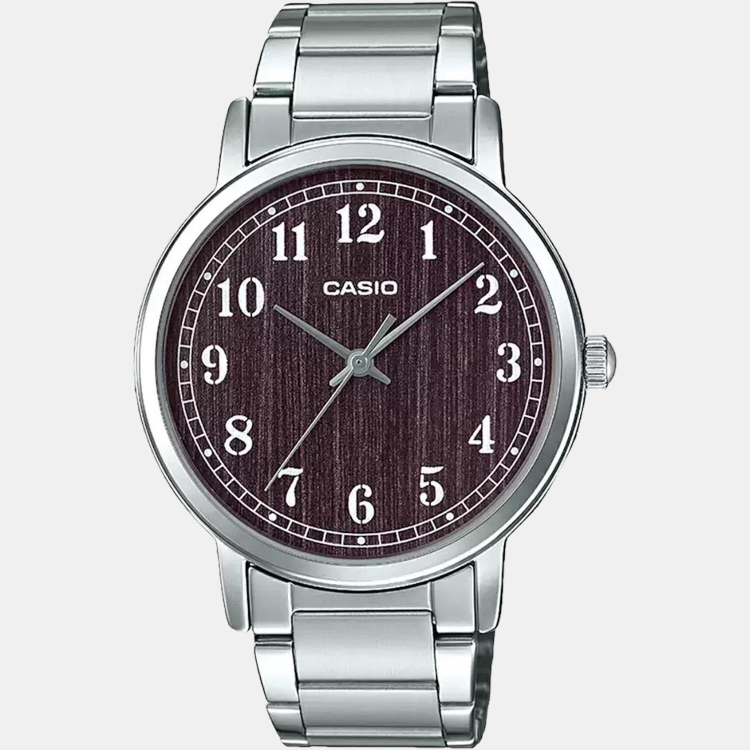 Enticer Men Quartz Brown Dial Analog Stainless Steel Watch A1519