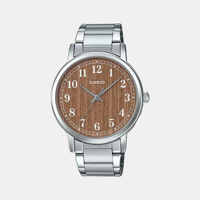 Enticer Men Quartz Brown Dial Analog Stainless Steel Watch A1520