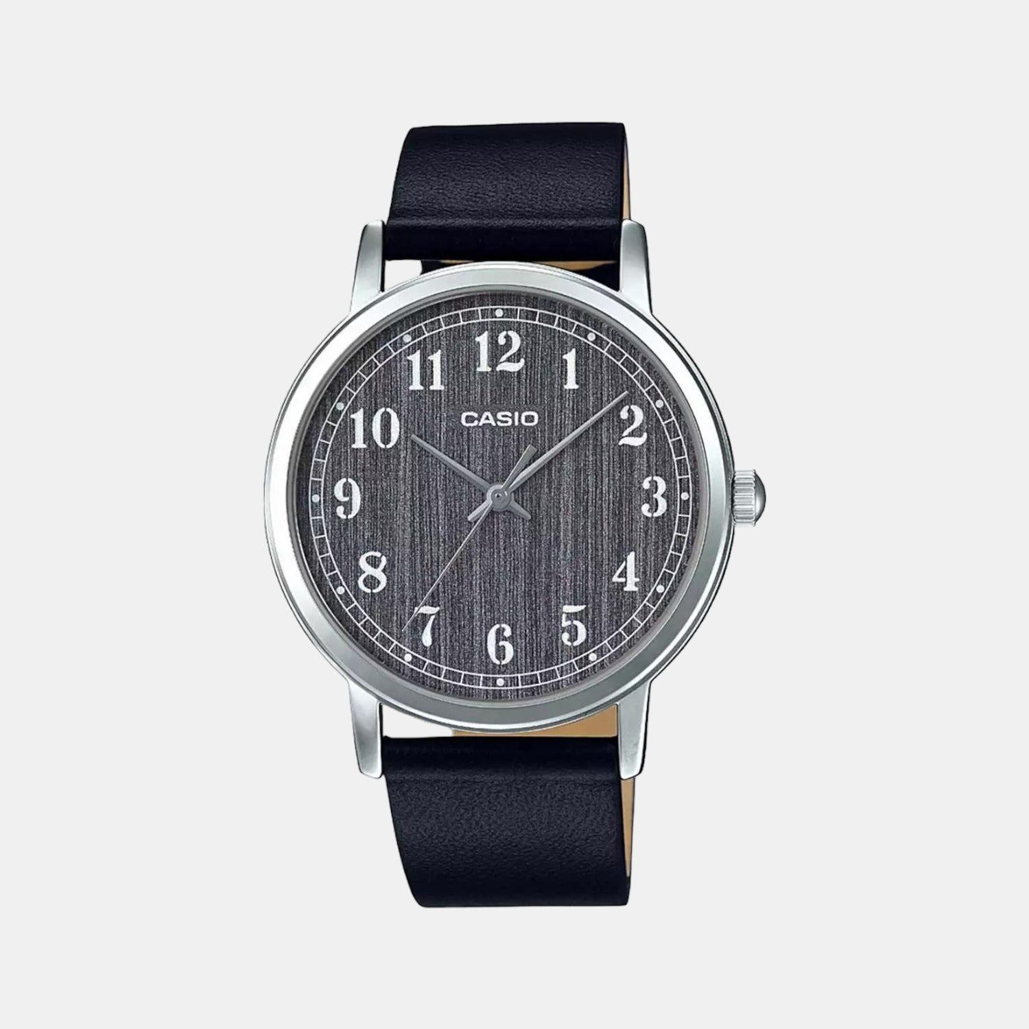 Enticer Men Quartz Grey Dial Analog Leather Watch A1521