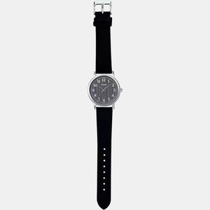 Enticer Men Quartz Grey Dial Analog Leather Watch A1521