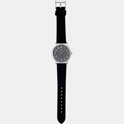Enticer Men Quartz Grey Dial Analog Leather Watch A1521