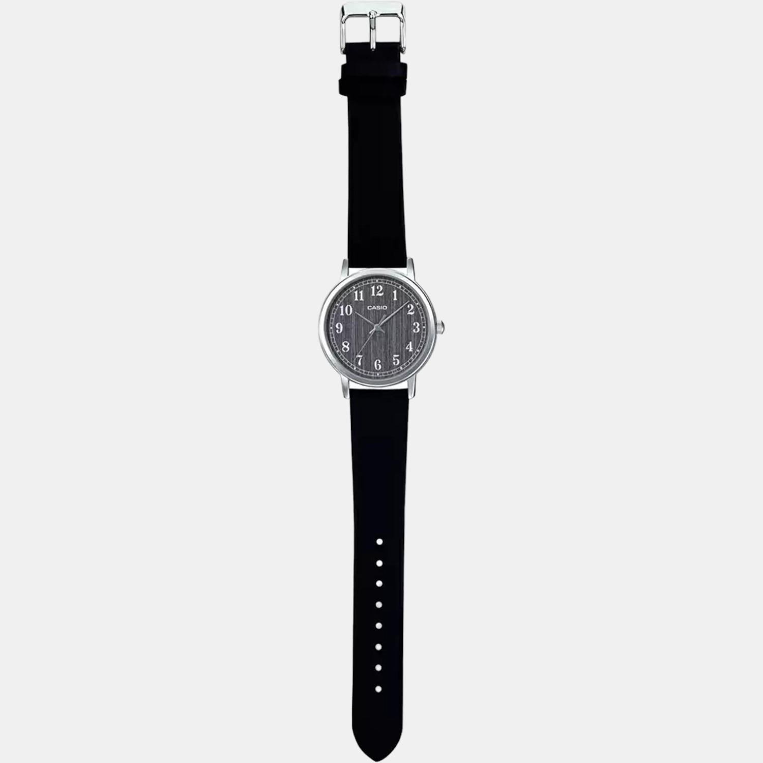 Enticer Men Quartz Grey Dial Analog Leather Watch A1521