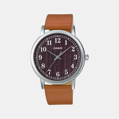 Enticer Men Quartz Brown Dial Analog Leather Watch A1522