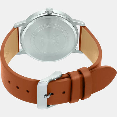 Enticer Men Quartz Brown Dial Analog Leather Watch A1522