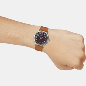 Enticer Men Quartz Brown Dial Analog Leather Watch A1522