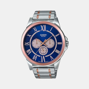 Enticer Men Quartz Blue Dial Chronograph Stainless Steel Watch A1524