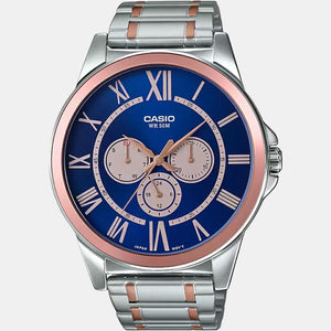 Enticer Men Quartz Blue Dial Chronograph Stainless Steel Watch A1524