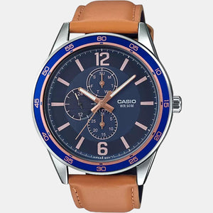Enticer Men Quartz Black Dial Analog Leather Watch A1532