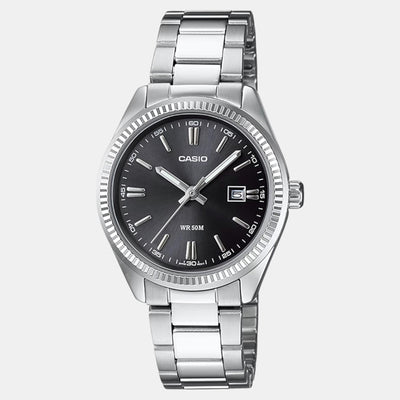 Enticer Women Quartz Black Dial Analog Stainless Steel Watch A1535