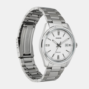 Enticer Men Quartz White Dial Analog Stainless Steel Watch A1539