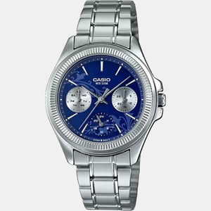 Enticer Women Quartz Blue Dial Chronograph Stainless Steel Watch A1571