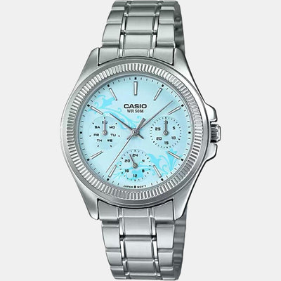 Enticer Women Quartz Blue Dial Chronograph Stainless Steel Watch A1572