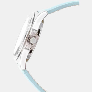 Enticer Women Quartz Blue Dial Chronograph Leather Watch A1579