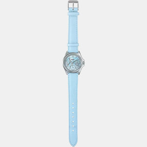 Enticer Women Quartz Blue Dial Chronograph Leather Watch A1579