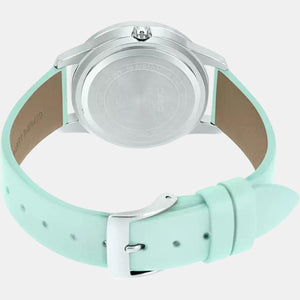 Enticer Women Quartz Blue Dial Analog Leather Watch A1583
