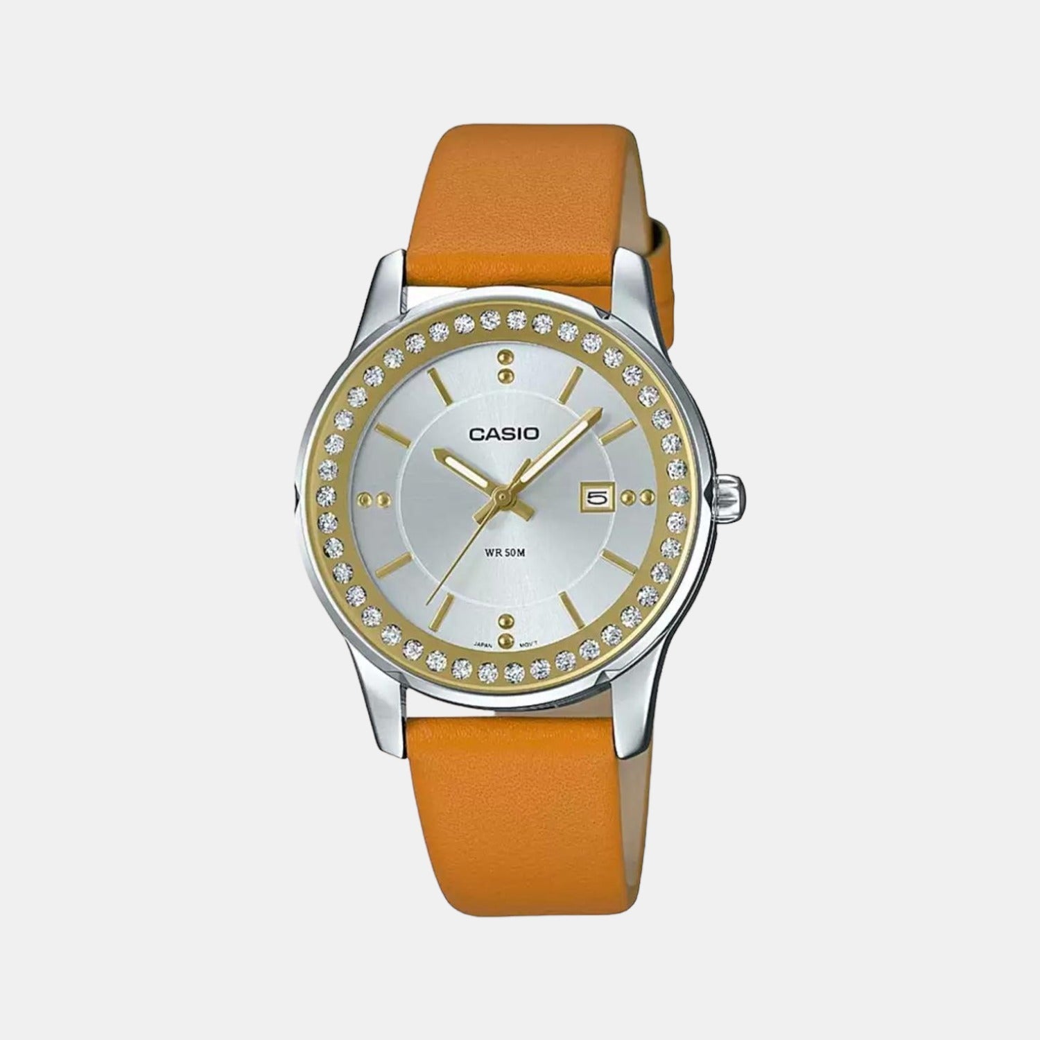 Enticer Women Quartz Silver Dial Analog Leather Watch A1586