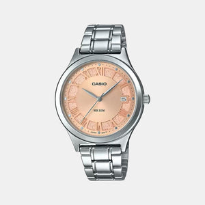 Enticer Women Quartz Rose Gold Dial Analog Stainless Steel Watch A1590