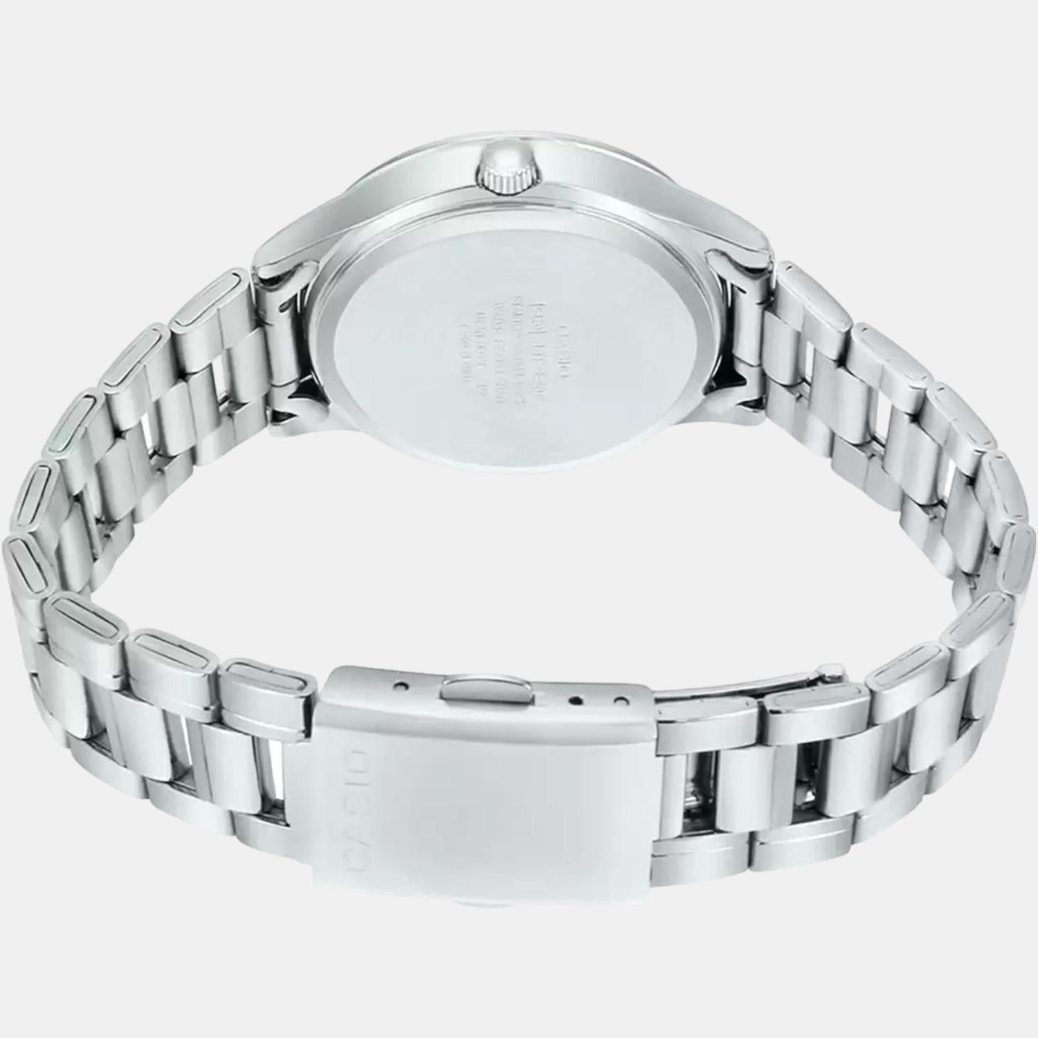 Enticer Women Quartz White Dial Chronograph Stainless Steel Watch A1597