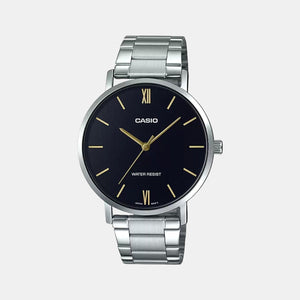 Enticer Men Quartz Black Dial Analog Stainless Steel Watch A1612