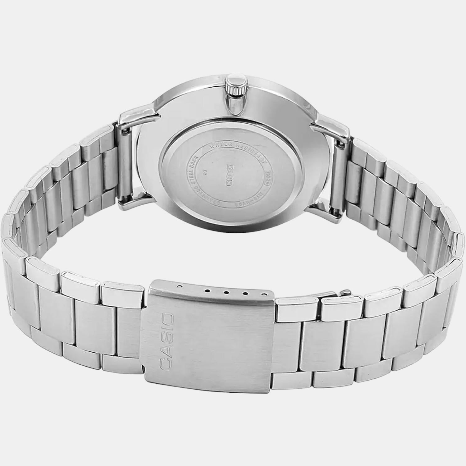 Enticer Men Quartz Black Dial Analog Stainless Steel Watch A1612