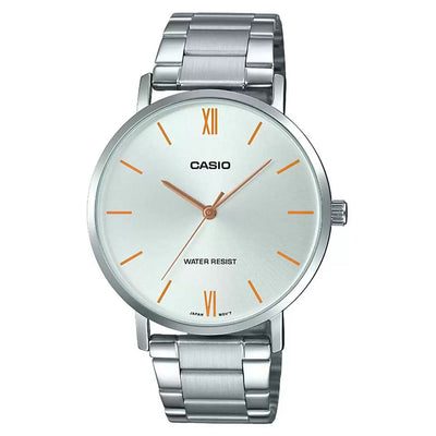 Casio Enticer Silver Dial Men 40mm