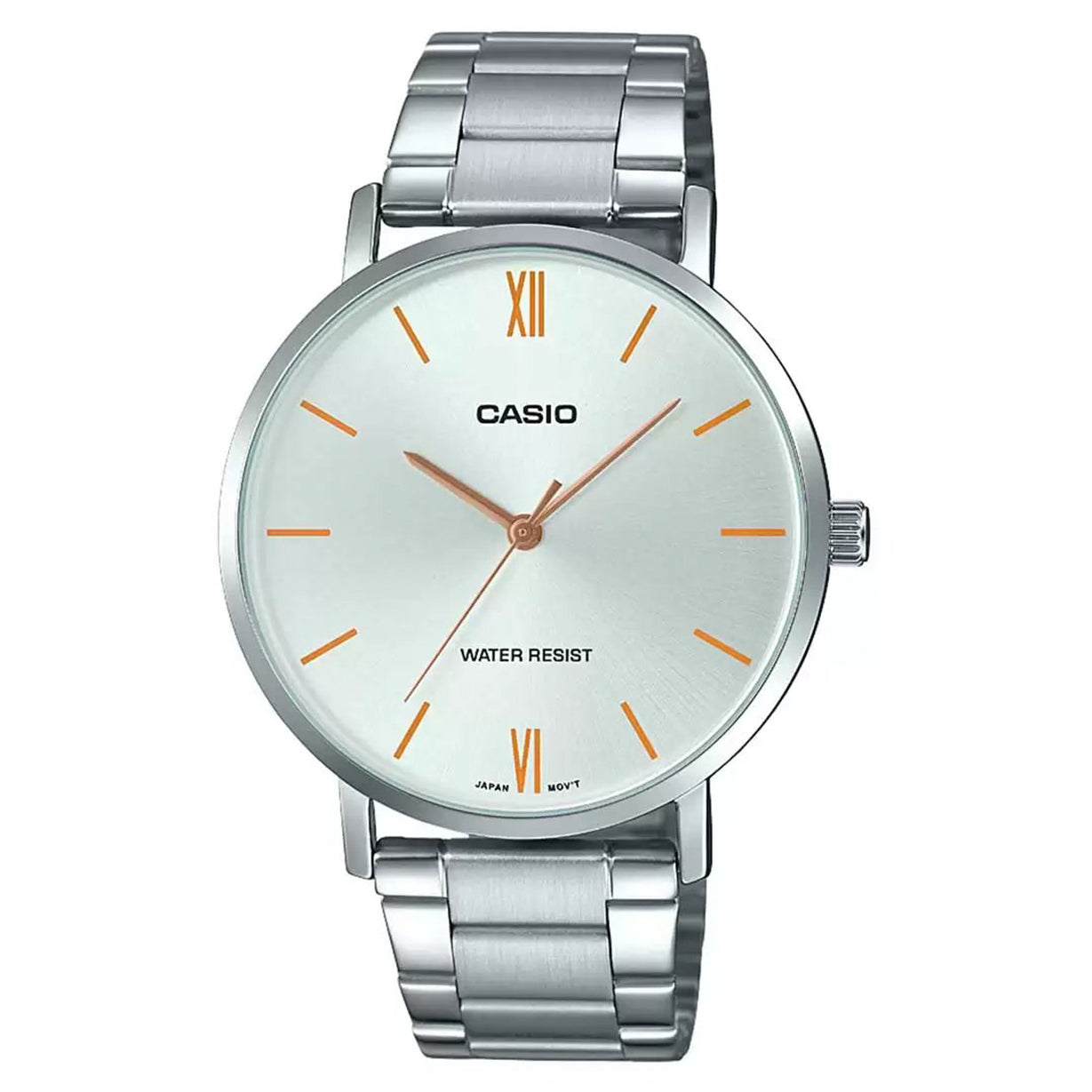 Casio Enticer Silver Dial Men 40mm