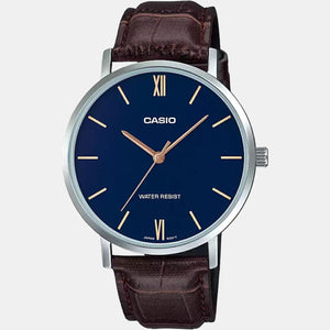 Enticer Men Quartz Blue Dial Analog Leather Watch A1616
