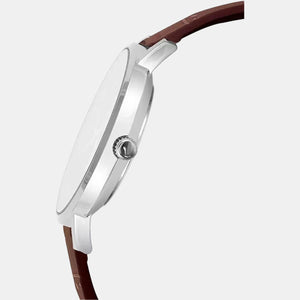 Enticer Men Quartz White Dial Analog Leather Watch A1618